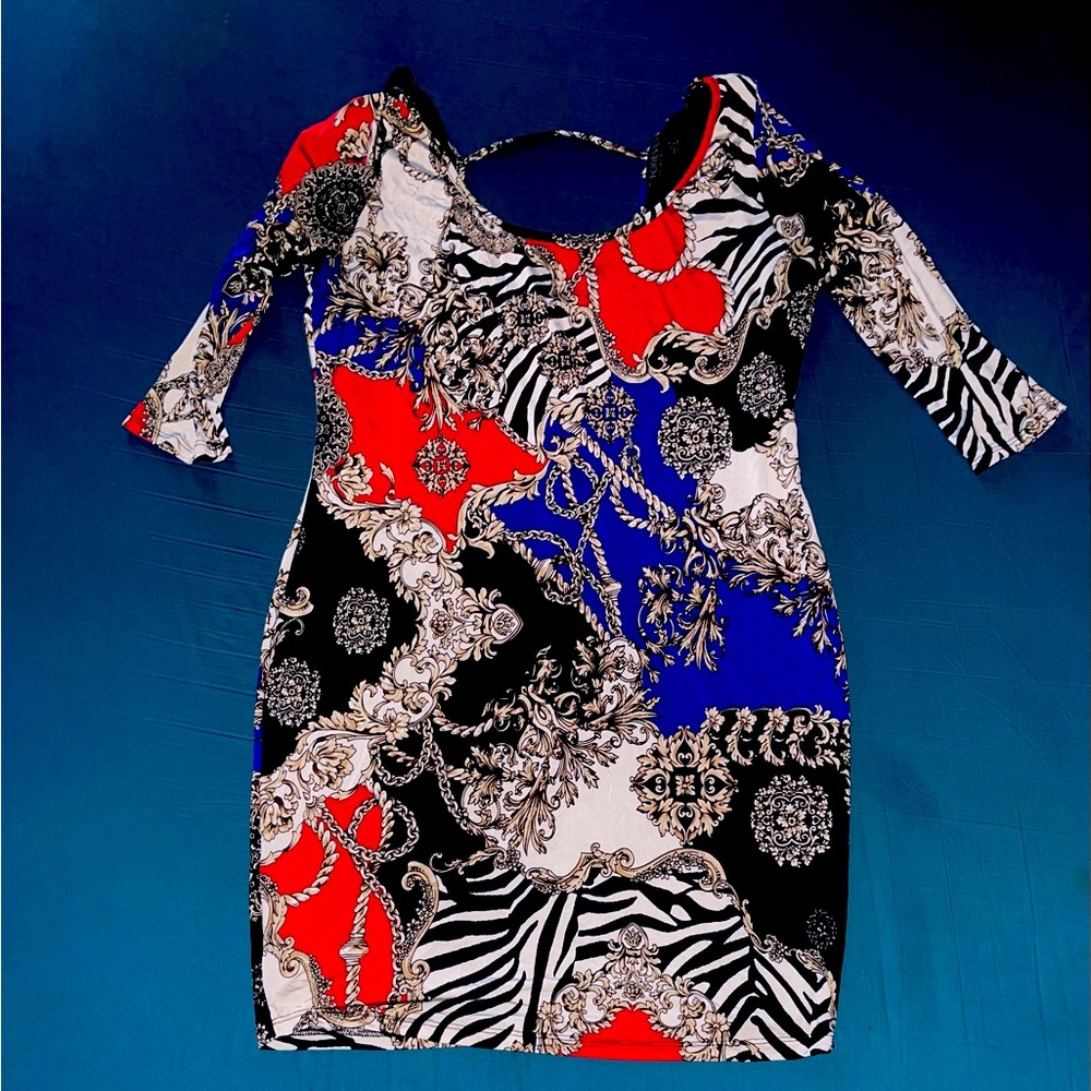 Forever 21 Baroque Body Con Dress in Size 2X